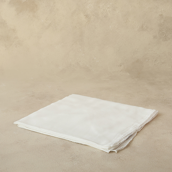 İç tülbent beyaz katlı görünüm - türban altı pamuklu tülbent